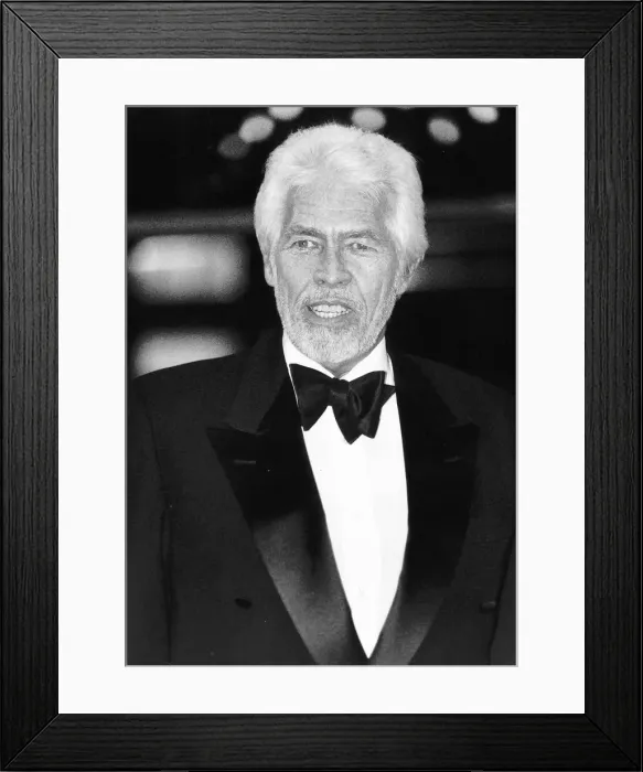 Framed Print : James Coburn actor October 1989 Dbase A©Mirrorpix