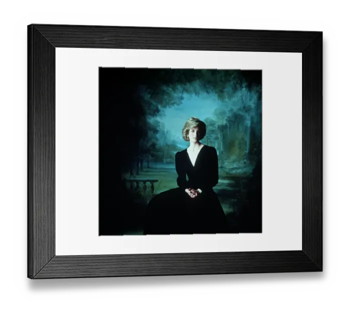 Framed Print : Princess Diana portrait painting April 1985