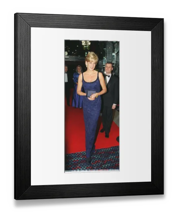 Framed Print : Diana, Princess of Wales arrives for the Royal Gala Premiere performance of Lord Framed Print : Diana, Princess of Wales arrives for the Royal Gala Premiere performance of Lord