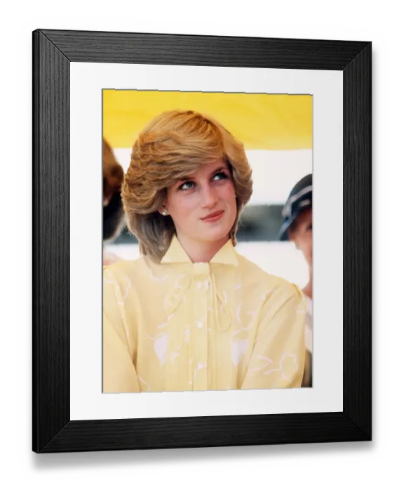 Framed Print : Prince and Princess of Wales tour of Australia and New Zealand in the Spring of 1983