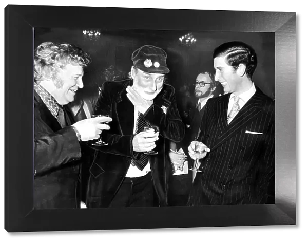 Prince Charles attending the launching of the new Goon book at the Eccentric club in