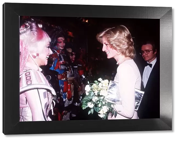 Princess Diana with Stephanie Lawrence at 'The Starlight Express'