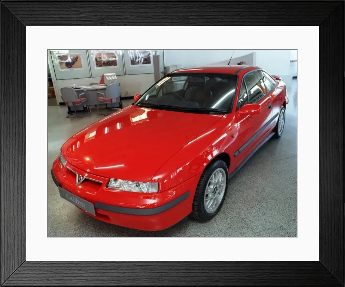 Framed Print : VAUXHALL CALIBRA, FOR ROAD RECORD
