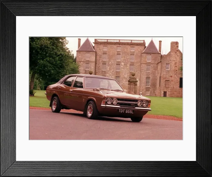 Framed Print : PIC SHOWS ALEX ANDERSON WITH HIS FORD CORTINA FOR ROAD RECORD Framed Print : PIC SHOWS ALEX ANDERSON WITH HIS FORD CORTINA FOR ROAD RECORD