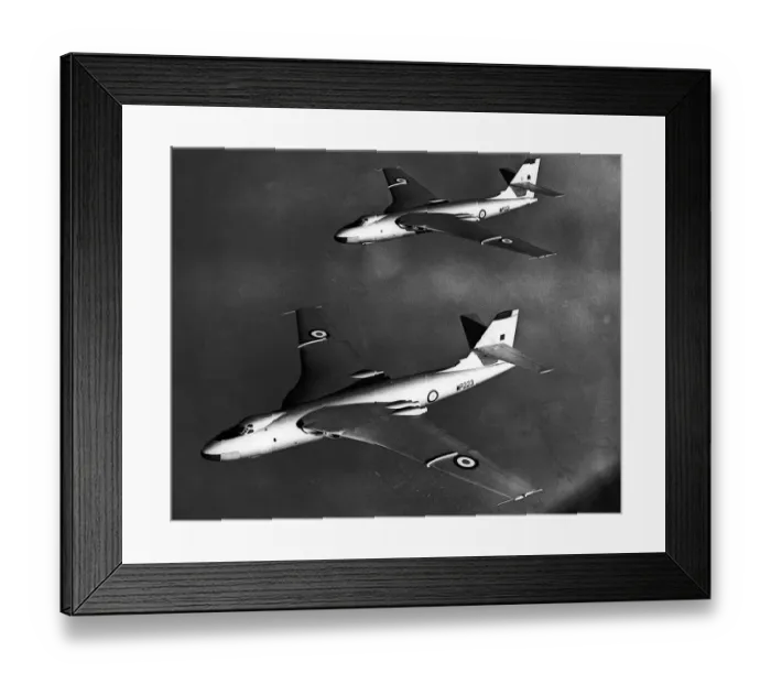 Framed Print : Aircraft Vickers Valliant B1 V Bombers March 1956 from RAF Marham in Norfolk