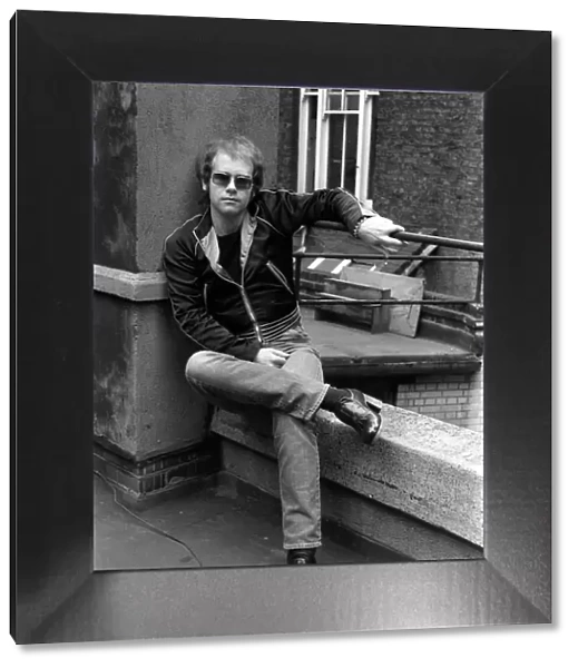 Sir Elton John 1972 Pictures taken for Jack Bentley Feature in the Sunday Mirror