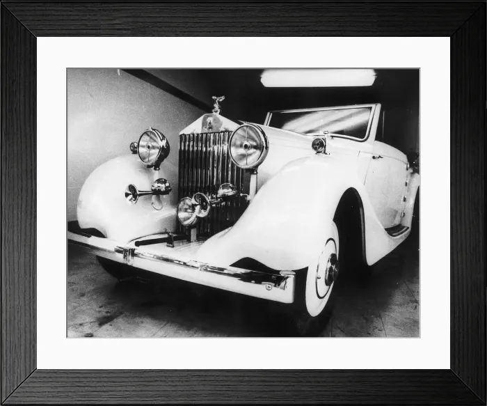 Framed Print : 1930 Rolls Royce car sold for £34, 000 at BCA auction in 1978 Framed Print : 1930 Rolls Royce car sold for £34, 000 at BCA auction in 1978