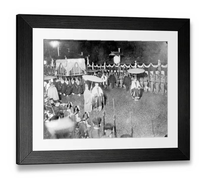 Framed Print : The Funeral of the Emperor of Japan 1912 Mikado The coffin of the Mikad Framed Print : The Funeral of the Emperor of Japan 1912 Mikado The coffin of the Mikad