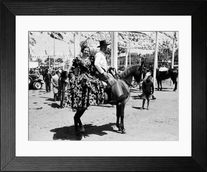 Framed Print : Spanish dress circa 1959 Framed Print : Spanish dress circa 1959
