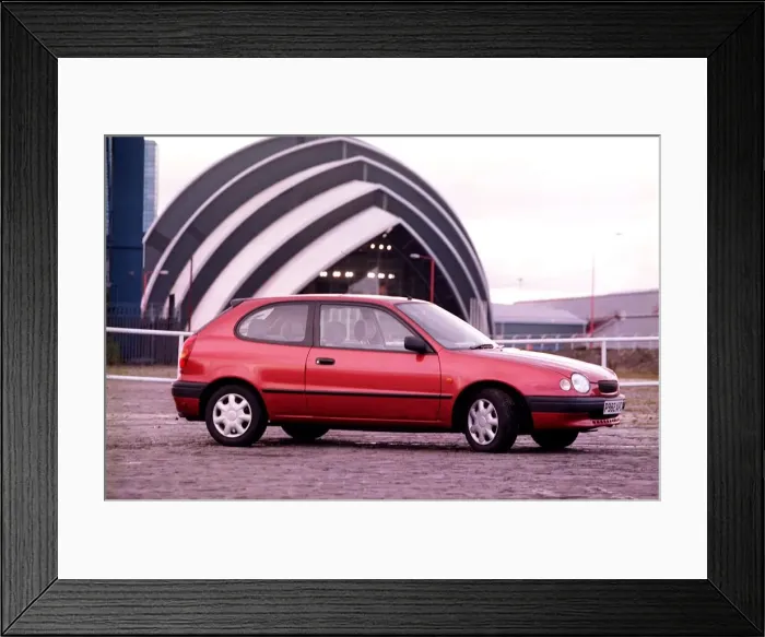 Framed Print : PIC SHOWS THE TOYOTA CORROLLA FOR ROAD RECORD Framed Print : PIC SHOWS THE TOYOTA CORROLLA FOR ROAD RECORD