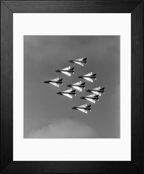 Framed Print : Aircraft English Electric Lightning June 1965 111 Sqd English Electric Lightnings