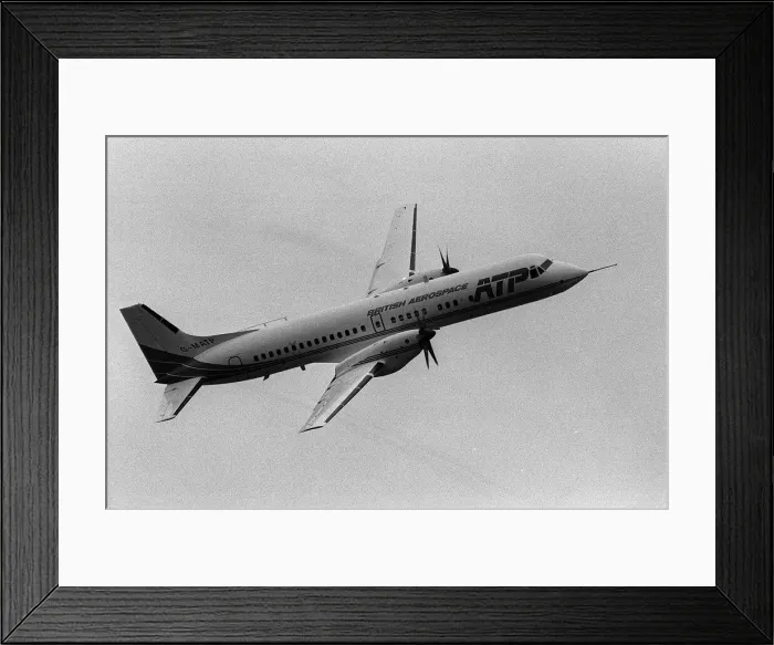 Framed Print : British Aerospace ATP (Advanced Turbo Prop) May 1987 development aircraft