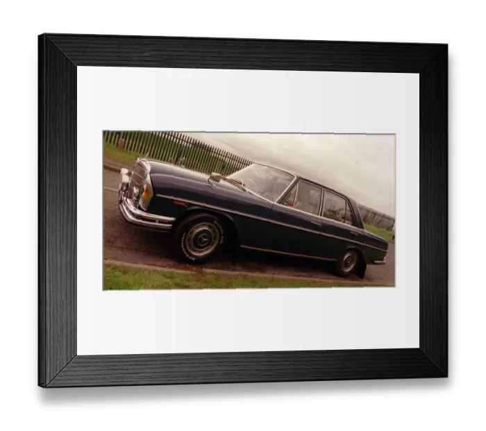 Framed Print : Mario Capaldis Mercedes 300 SEL