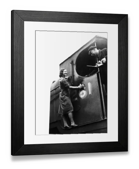 Framed Print : WW2 Women Engine Cleaners at work Framed Print : WW2 Women Engine Cleaners at work
