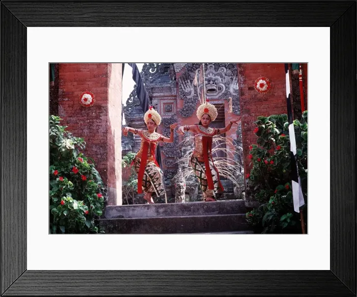 Framed Print : Balinese traditional dancers circa 1995 Framed Print : Balinese traditional dancers circa 1995