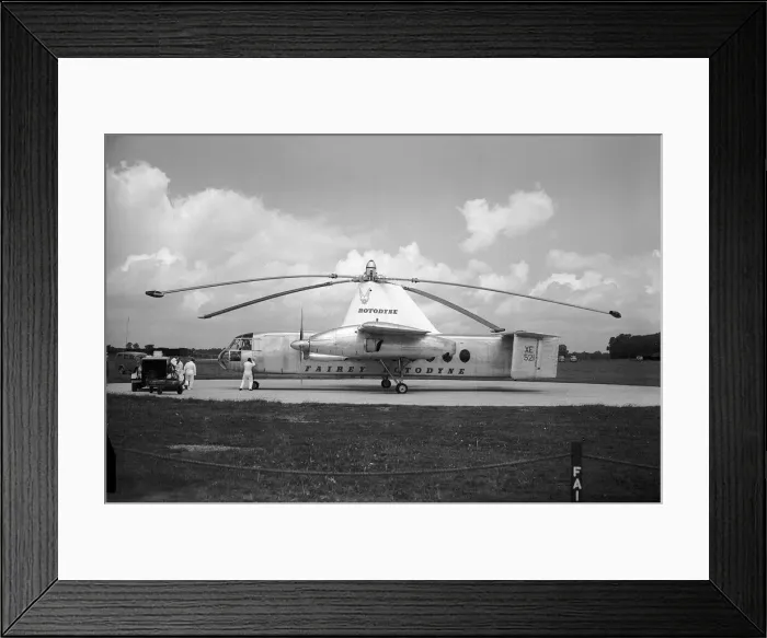 Framed Print : Aircraft Fairey Rotodyne vertical take-off airliner June 1958 demonstration Framed Print : Aircraft Fairey Rotodyne vertical take-off airliner June 1958 demonstration