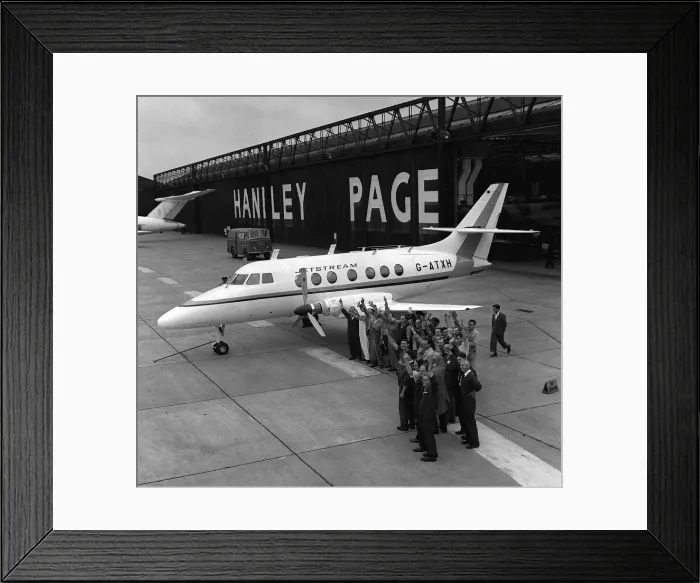 Framed Print : Aircraft Handley Page HP137 Jetstream prototype June 1967 G-ATXH Handley Page