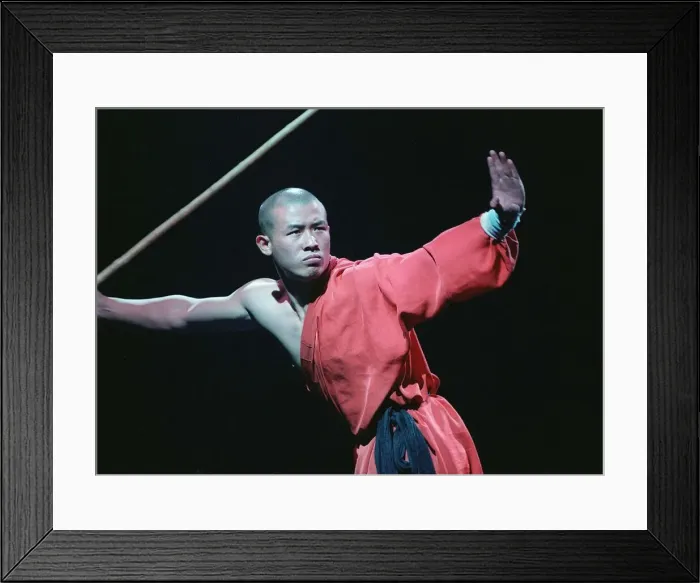 Framed Print : Shaolin Monks of China Albert Hall Stick Fighter Framed Print : Shaolin Monks of China Albert Hall Stick Fighter