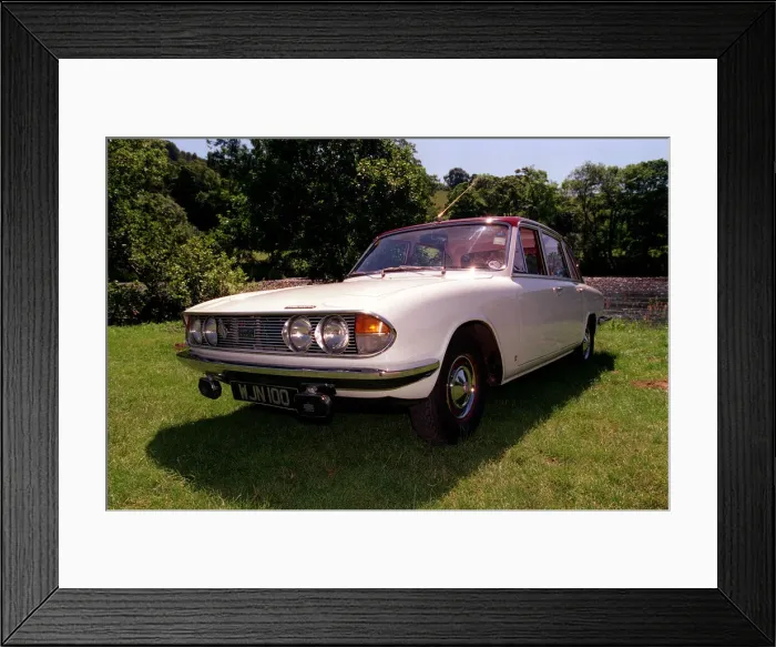 Framed Print : 1971 Triumph 250pi car owned by Rob Watson July 1999 from Galashiels