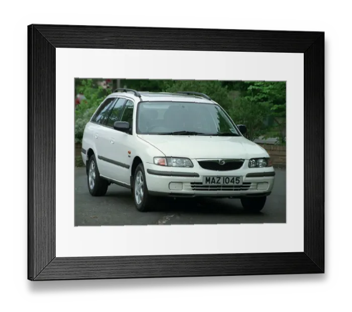 Framed Print : Pic shows... Mazda 626 Estate