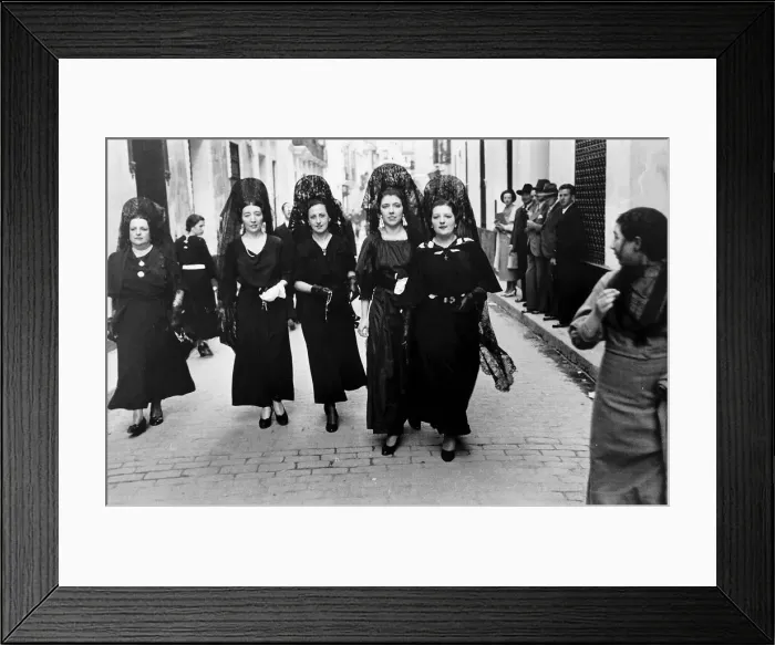 Framed Print : Spanish dress circa 1959 Framed Print : Spanish dress circa 1959