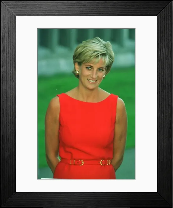 Framed Print : Princess Diana visits Northwick Park Hospital in Harrow, North London Framed Print : Princess Diana visits Northwick Park Hospital in Harrow, North London