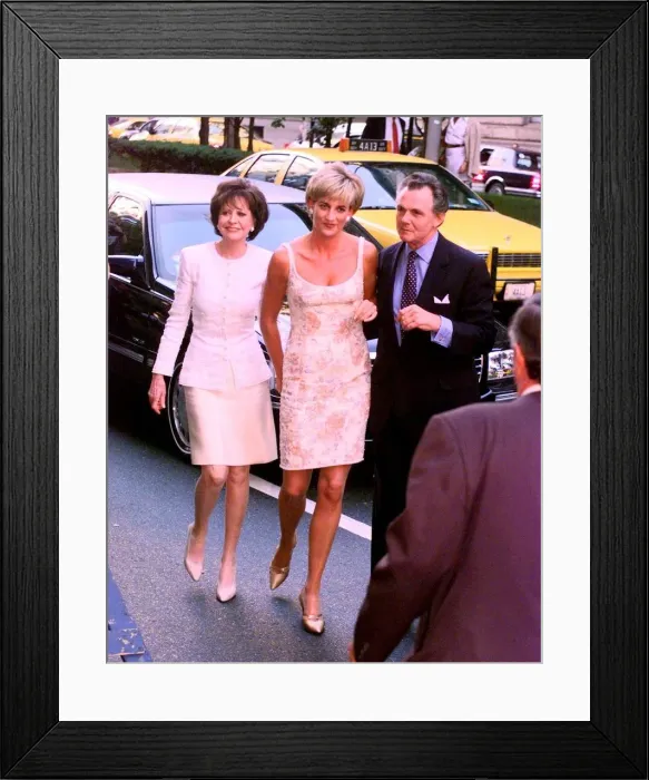 Framed Print : Diana, Princess of Wales, arrives for a gala reception and preview at Christies auction Framed Print : Diana, Princess of Wales, arrives for a gala reception and preview at Christies auction