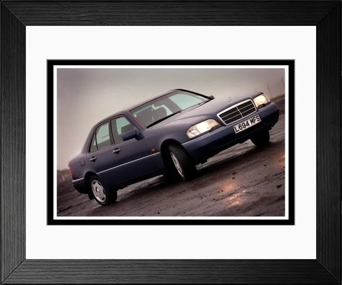 Framed Print : Mercedes Benz April 1999 Dark blue car L694 MFS Framed Print : Mercedes Benz April 1999 Dark blue car L694 MFS