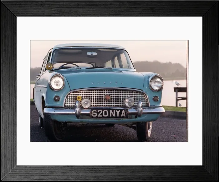 Framed Print : ME AND MY CAR: ALEX SIMPSON AND HIS 1961 FORD CONSUL Framed Print : ME AND MY CAR: ALEX SIMPSON AND HIS 1961 FORD CONSUL