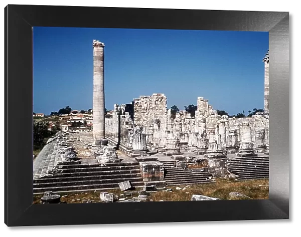 the temple of Apollo in the ruins of Didyma at the west coast of Turkey
