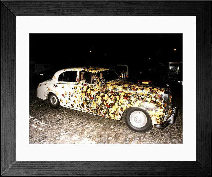 Framed Print : Dave Stewart guitarist owns Florid Rolls Royce Dbase