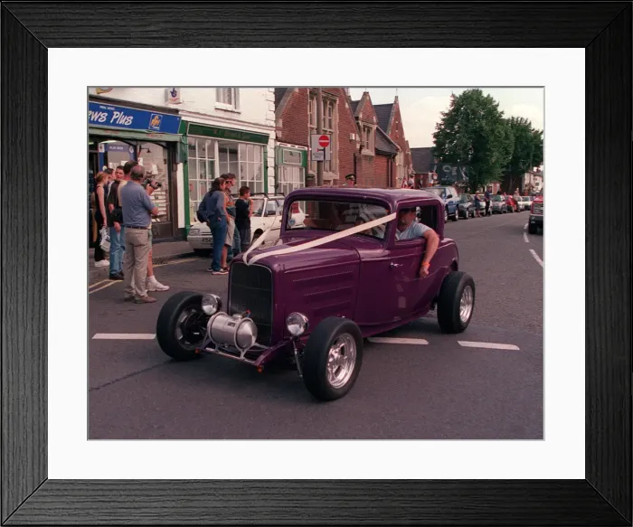 Framed Print : Custom Car Ford 32 Coupe Three Window Framed Print : Custom Car Ford 32 Coupe Three Window