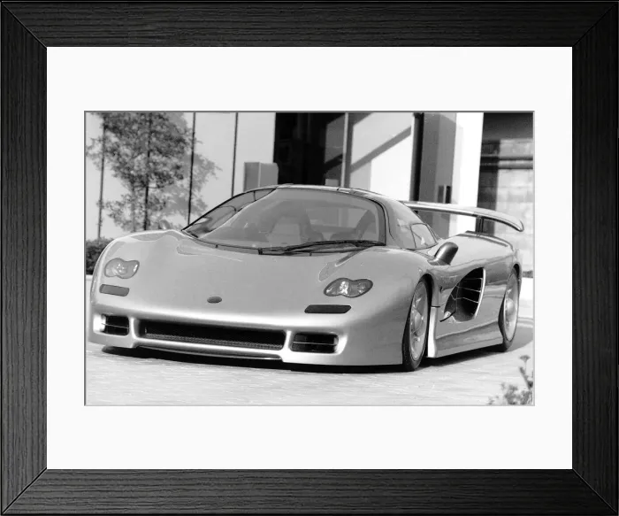 Framed Print : The 3500cc super lighweight Jiotto Caspita is due to be launched on the road in 1991