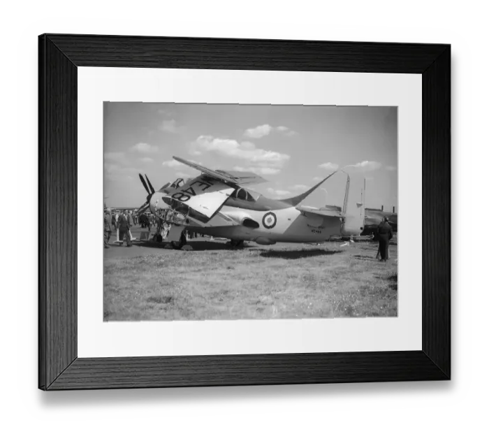 Framed Print : Aircraft Fairey Gannet Sept 1952 in Royal Navy markings with wings folded for Framed Print : Aircraft Fairey Gannet Sept 1952 in Royal Navy markings with wings folded for