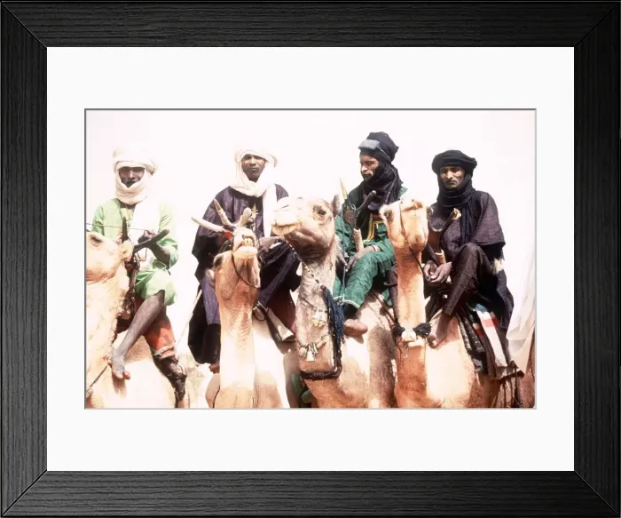 Framed Print : Tribesmen from Borodo Eggo in Niger circa 1998 Framed Print : Tribesmen from Borodo Eggo in Niger circa 1998