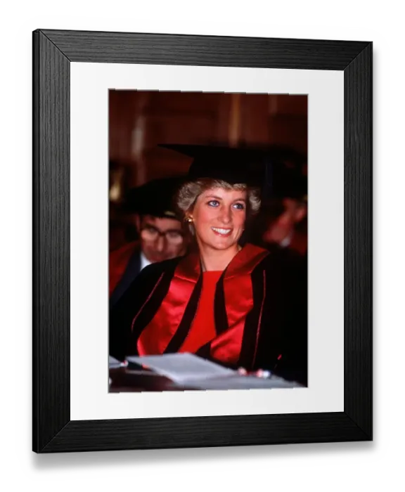 Framed Print : Princess Diana receives Honorary Fellowship of Dental Surgery at the Royal Collage of