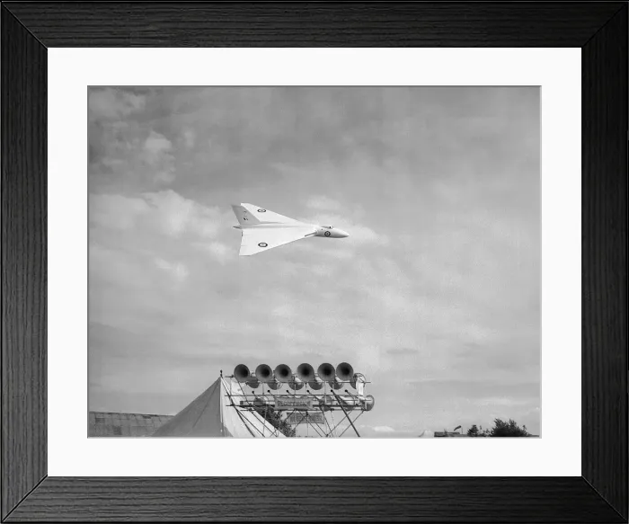 Framed Print : Aircraft AVRO 698 Delta Vulcan 1952 AVRO 698 delta research aircraft on a low Framed Print : Aircraft AVRO 698 Delta Vulcan 1952 AVRO 698 delta research aircraft on a low