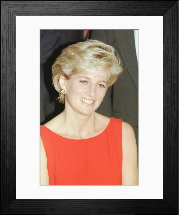 Framed Print : Princess Diana visits a rehabilitation centre in Ryde, Sydney during her three day fund
