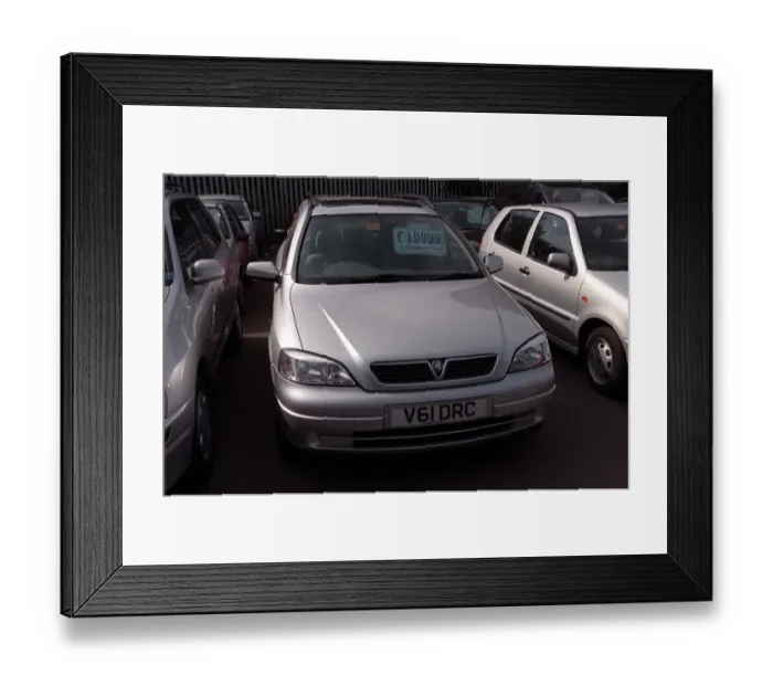 Framed Print : Astra Estate Motor Car August 1999 at Motorpoint in Derby dtgu Framed Print : Astra Estate Motor Car August 1999 at Motorpoint in Derby dtgu