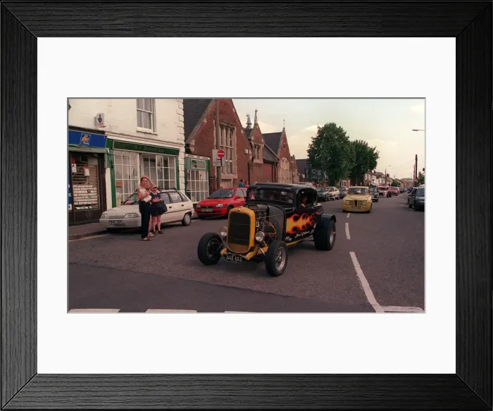 Framed Print : Black Custom Car Ford 32 5 Window Coupe with 400 Gi Chevl Lump - Runs 4 Framed Print : Black Custom Car Ford 32 5 Window Coupe with 400 Gi Chevl Lump - Runs 4