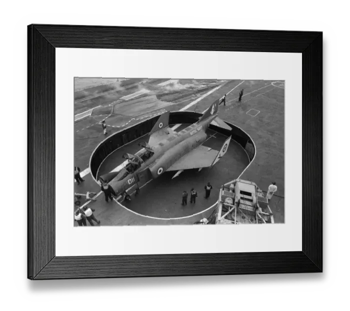 Framed Print : Aircraft HMS Ark Royal Fleet Air Arm Aug 1971 McDonnell Douglas Phantom FG1 (F-4K