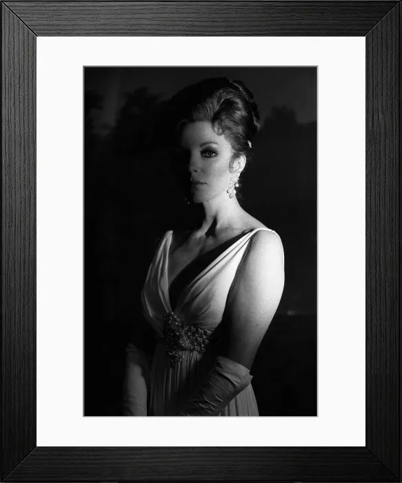Framed Print : Joan Collins November 1970 Actress on set of film Quest at Pinewood Studios