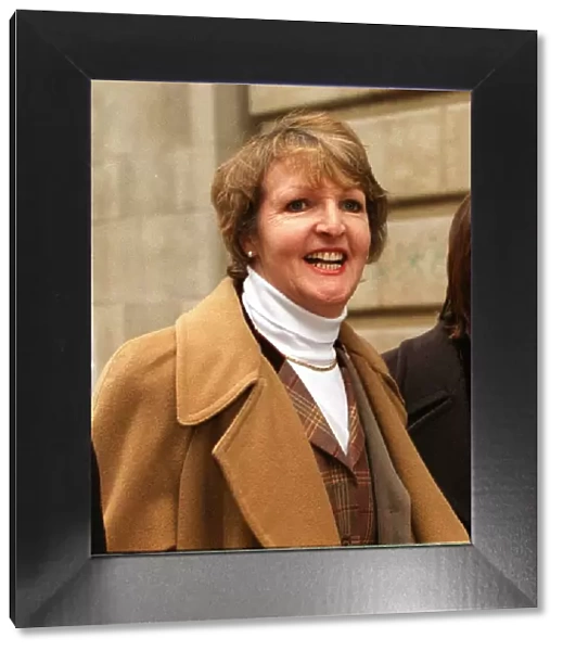 Actress Penelope Keith February 1999 in London today after Rosemary Stevens