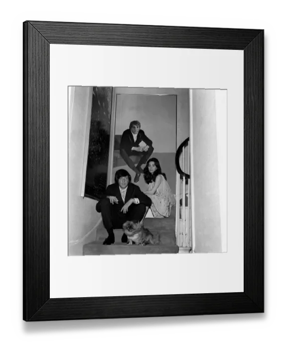 Framed Print : Victor Lownes 40 millionaire head of the European Playboy empire with Barbara Parkin