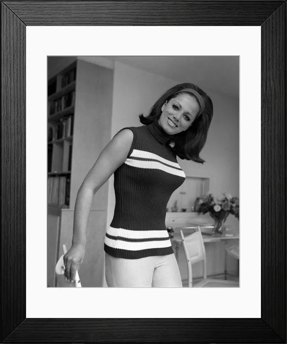Framed Print : Jackie Collins sister of actress Joan when she was modeling in 1965