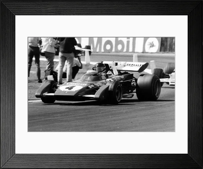 Framed Print : 1971 British Grand Prix Silverstone Jacky Ickx in his Ferrari 312 number 4 car Framed Print : 1971 British Grand Prix Silverstone Jacky Ickx in his Ferrari 312 number 4 car