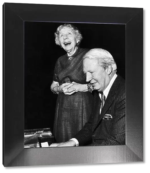 Edward Ted Heath former British Prime Minister and leader of the Conservative Party with