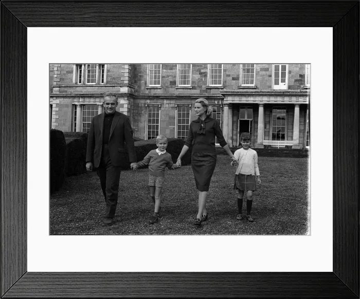 Framed Print : Prince Rainier of Monaco with Princess Grace and family August 1963 Framed Print : Prince Rainier of Monaco with Princess Grace and family August 1963