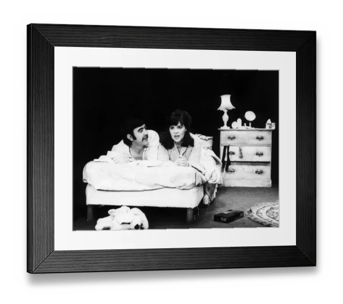 Framed Print : John Alderton actor with Pauline Collins playing the leading role in Judies a new play