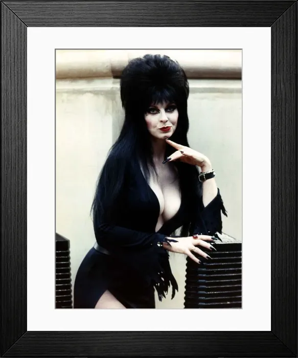 Framed Print : Actress and host of horror series on TV September 1989 dbase Framed Print : Actress and host of horror series on TV September 1989 dbase